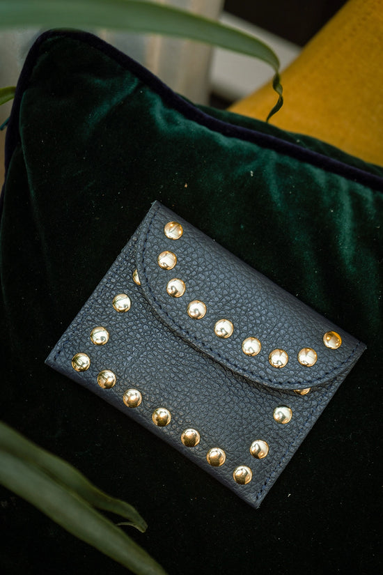 Load image into Gallery viewer, Cherry Paris Leina Leather Purse Navy
