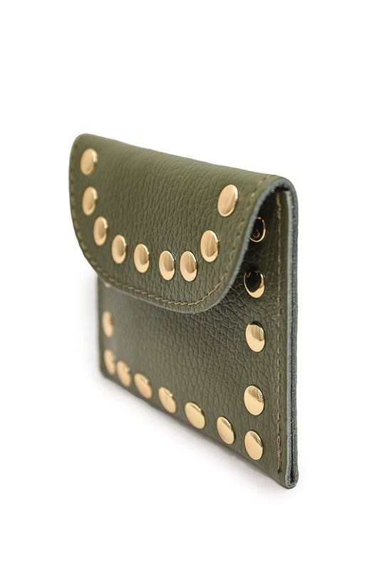 Load image into Gallery viewer, Cherry Paris Leina Leather Purse Khaki
