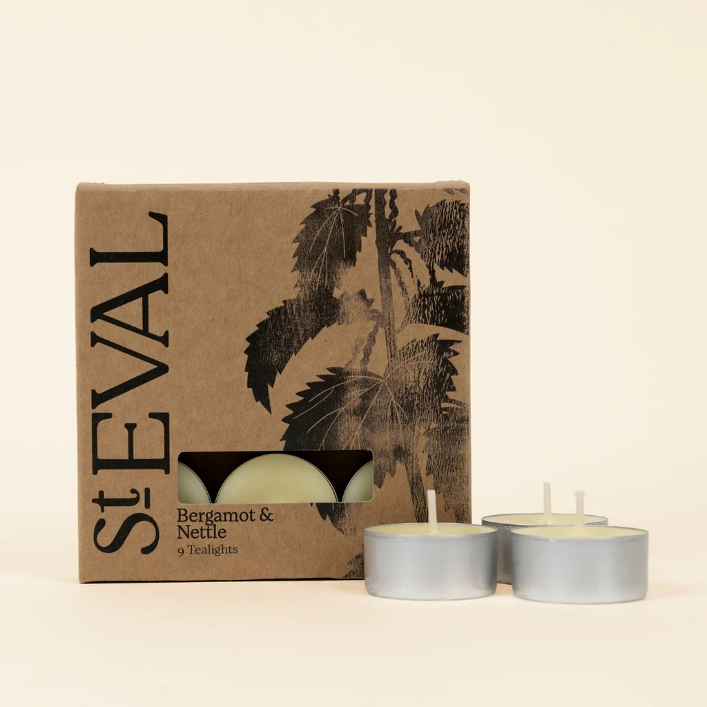 St Eval Bergamot & Nettle Tealight Candles - Precious Sparkle