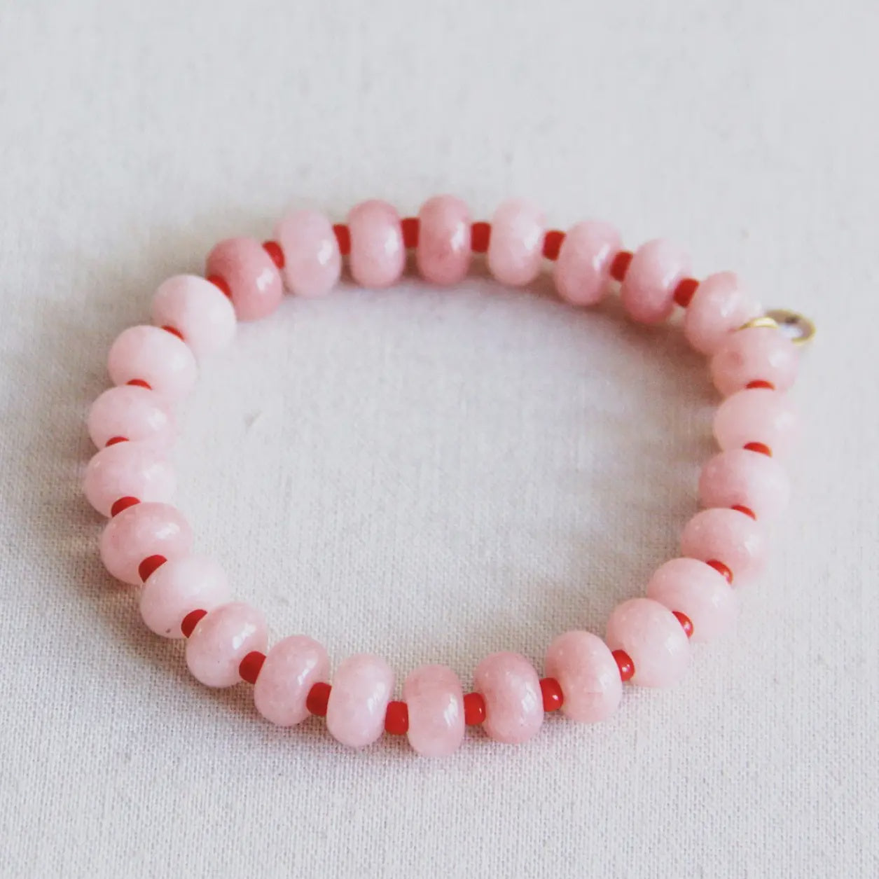 Bazou Gemstone Bracelet Light Pink Miyuki