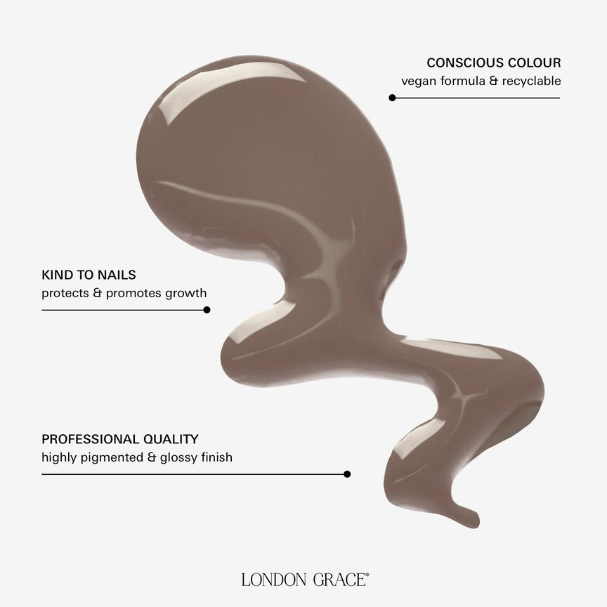 London Grace Hazel Vegan Nail Varnish - Precious Sparkle