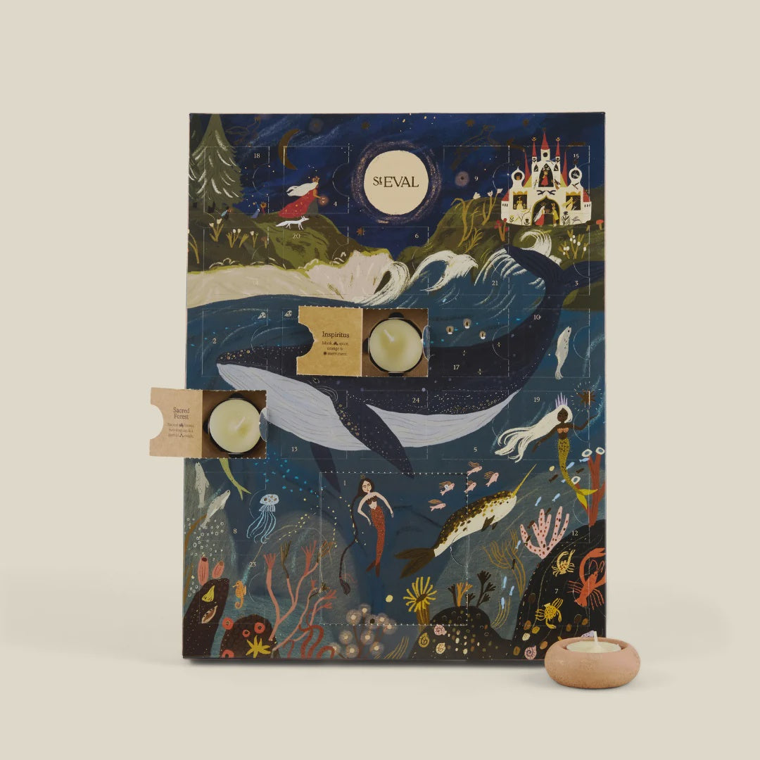 St Eval Tealight Advent Calendar - Precious Sparkle