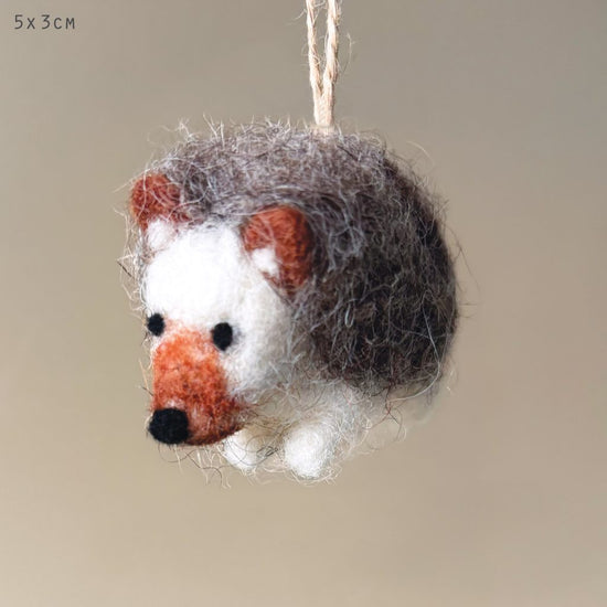 East of India Needle Felted Animal Hedgehog - Precious Sparkle