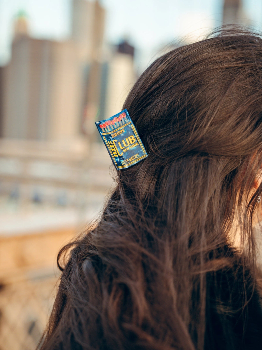 Hand-painted Le Jazz Club Claw Hair Clip - Precious Sparkle