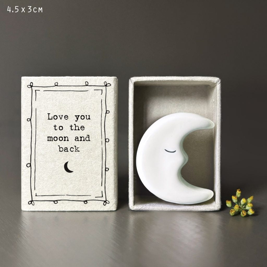 East of India Matchbox-Moon/Love you to the moon