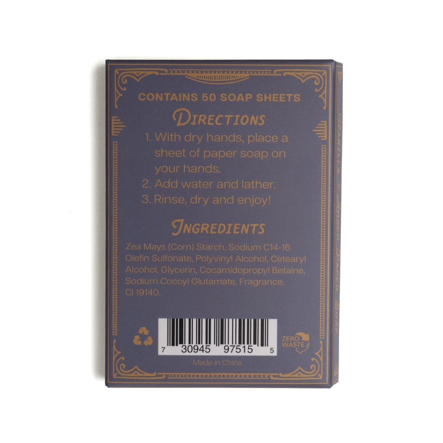 Spiced Pear Paper Soap 50 sheets - Precious Sparkle