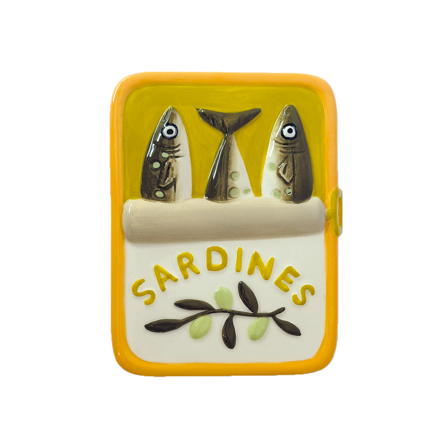 Khaki Ceramic Sardine Tin - Precious Sparkle