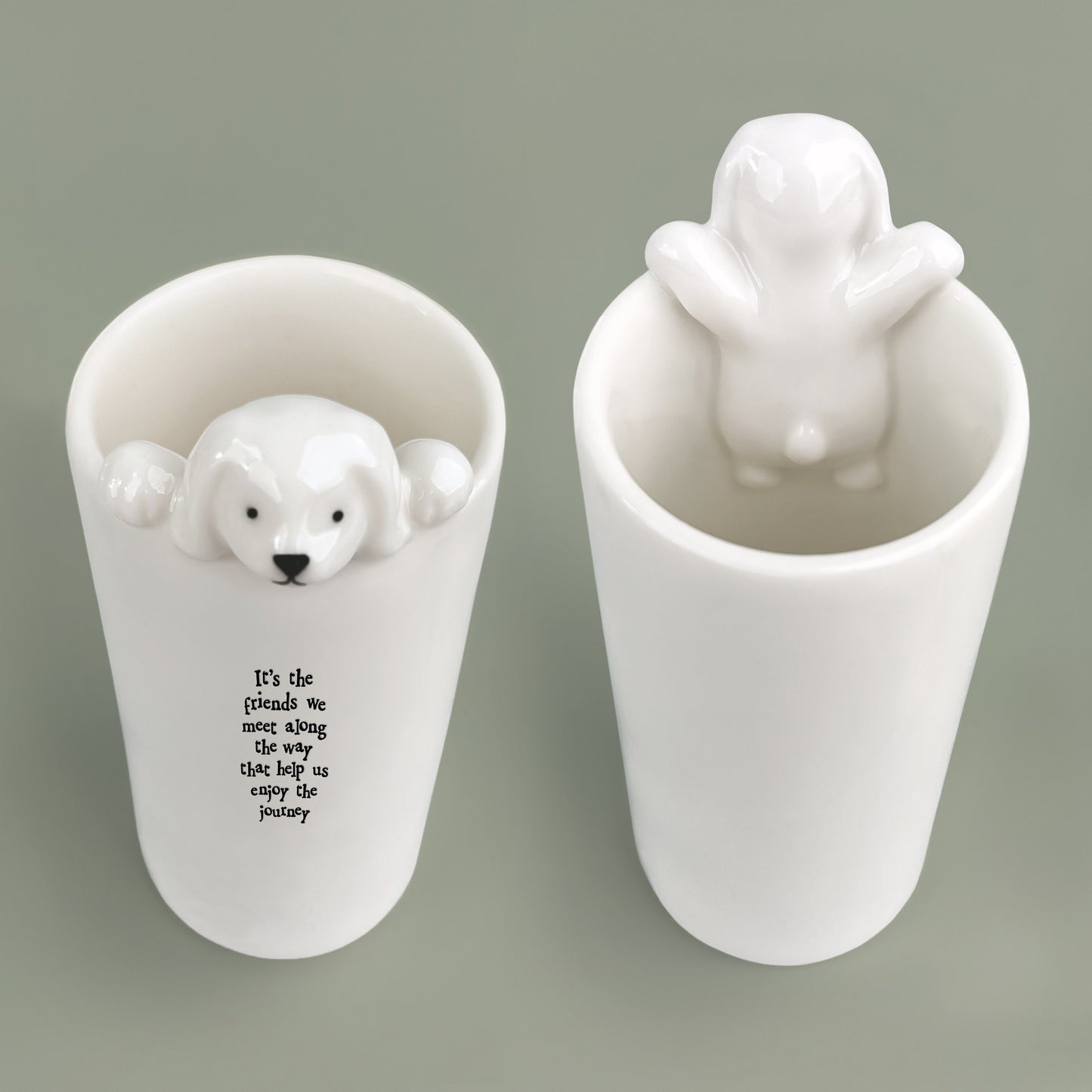 East of India Animal Vase Dog