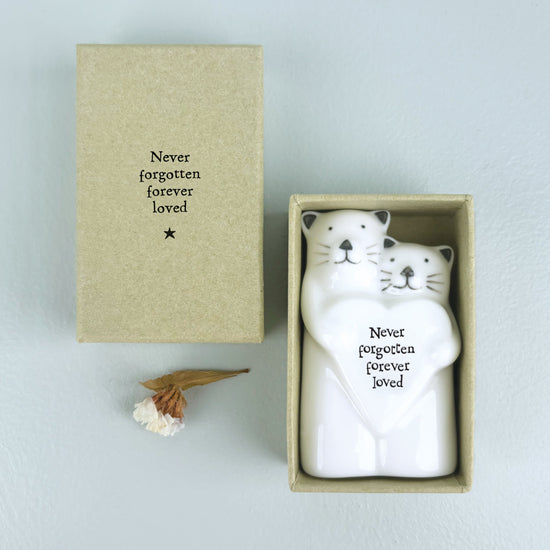 Load image into Gallery viewer, East of India Porcelain Animal Couple Cats
