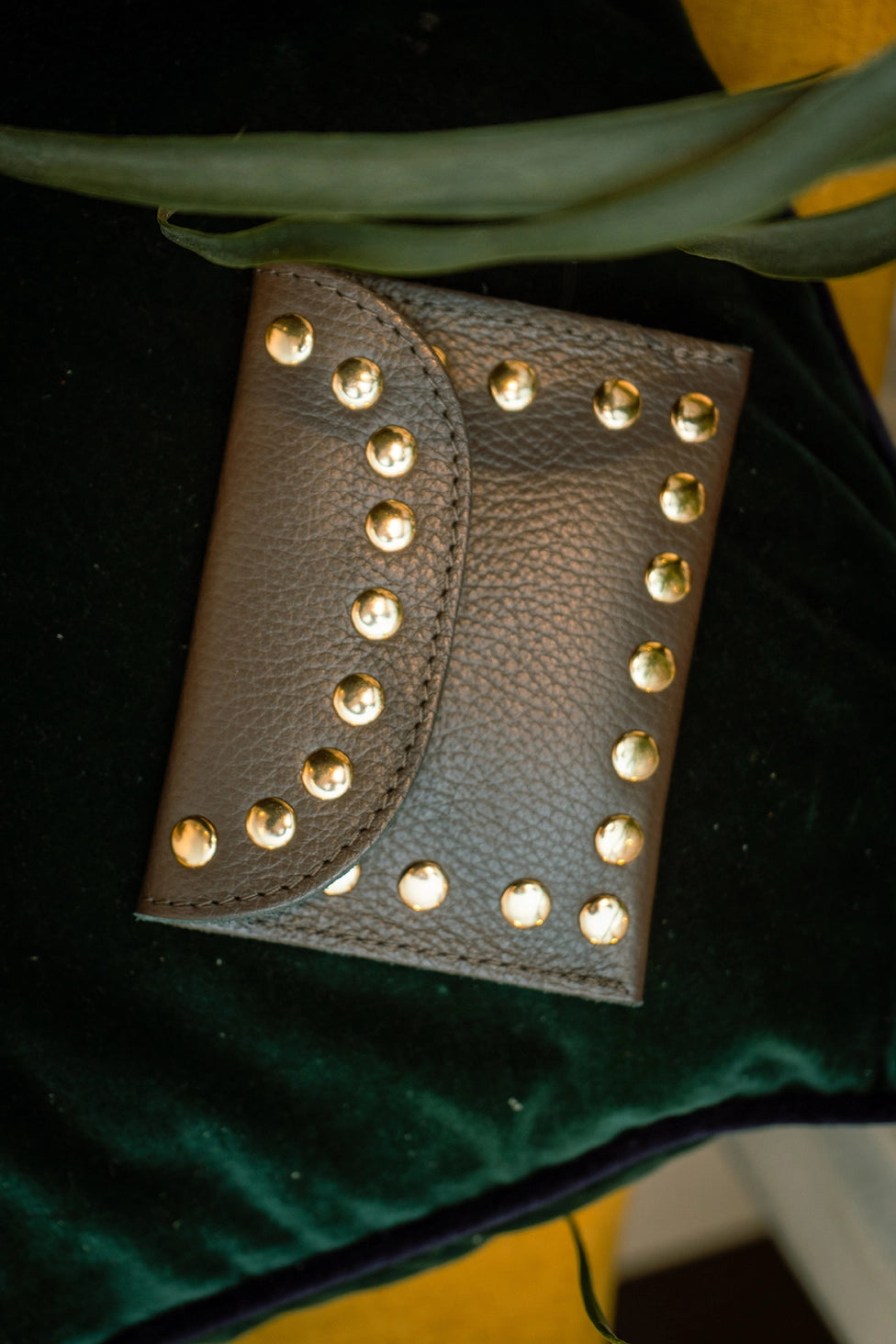 Cherry Paris Leina Leather Purse Chocolate