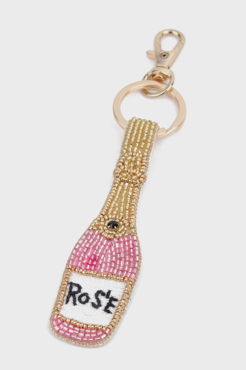 My Doris Pink Rose Keyring/Bag Charm - Precious Sparkle