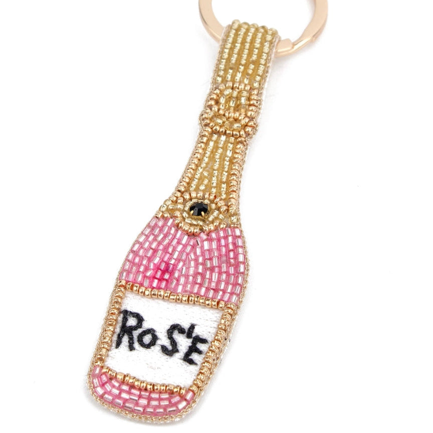 My Doris Pink Rose Keyring/Bag Charm - Precious Sparkle