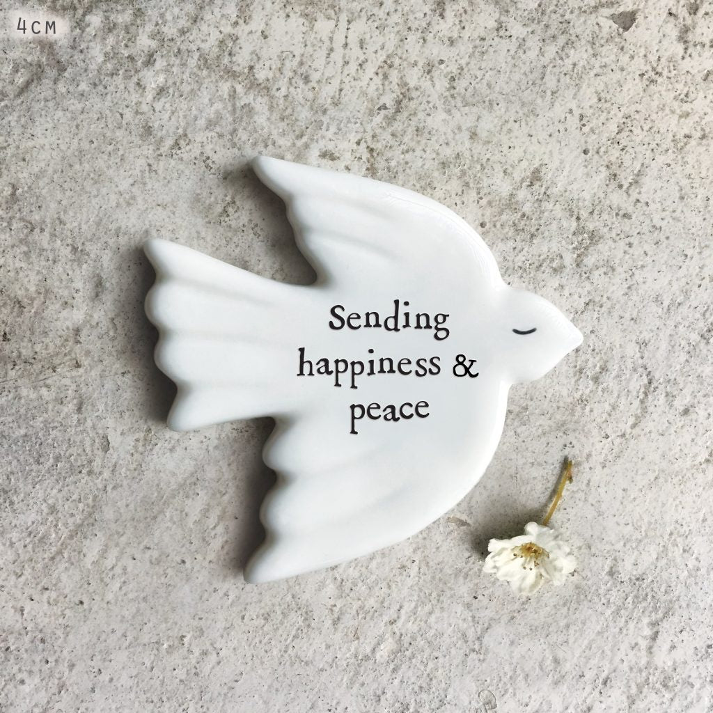 East of India Tiny dove token-Sending happiness & peace