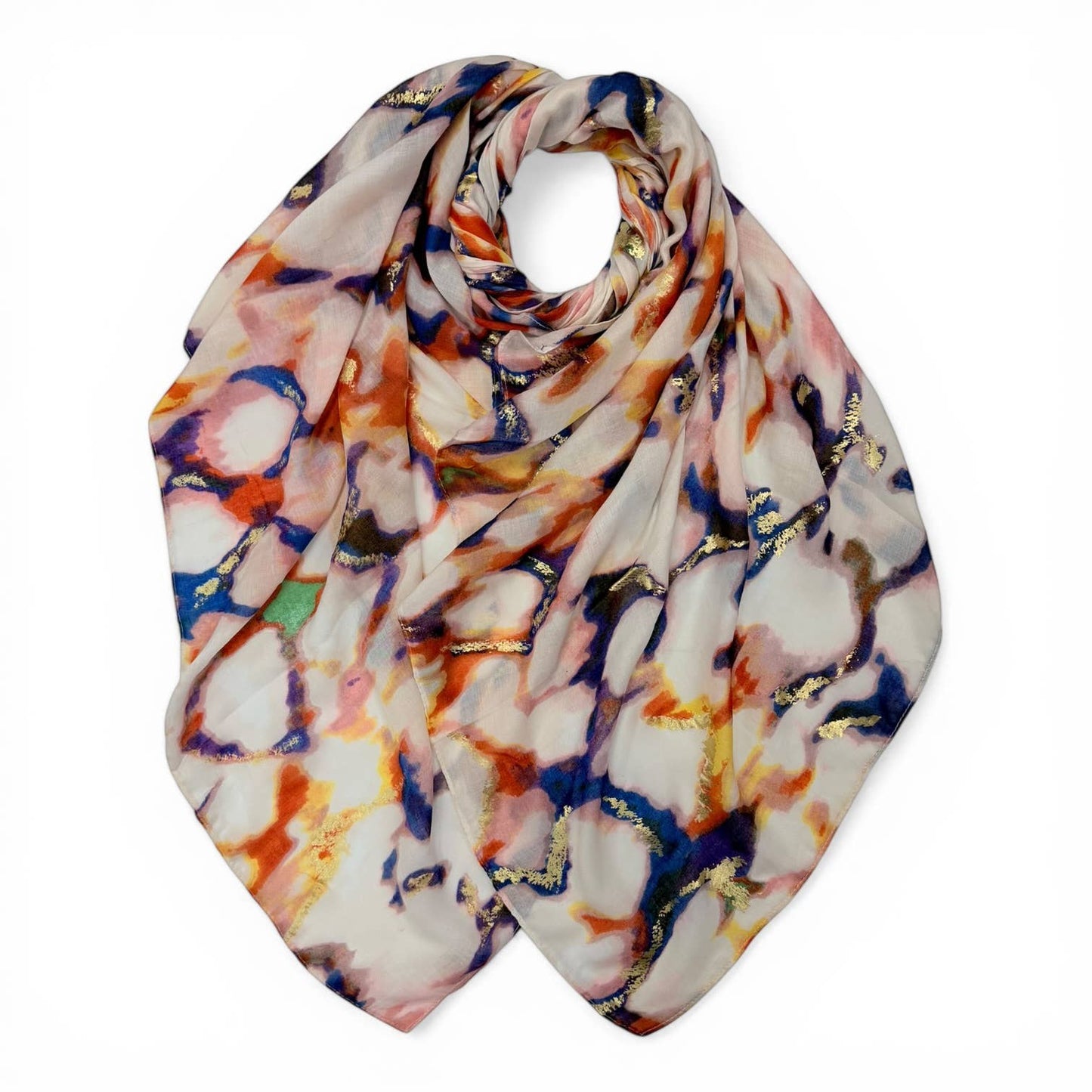 Abstract Marble Effect Scarf Classic