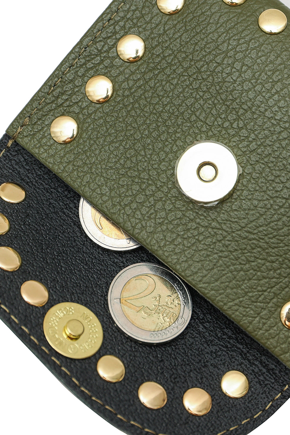 Cherry Paris Leina Leather Purse Khaki