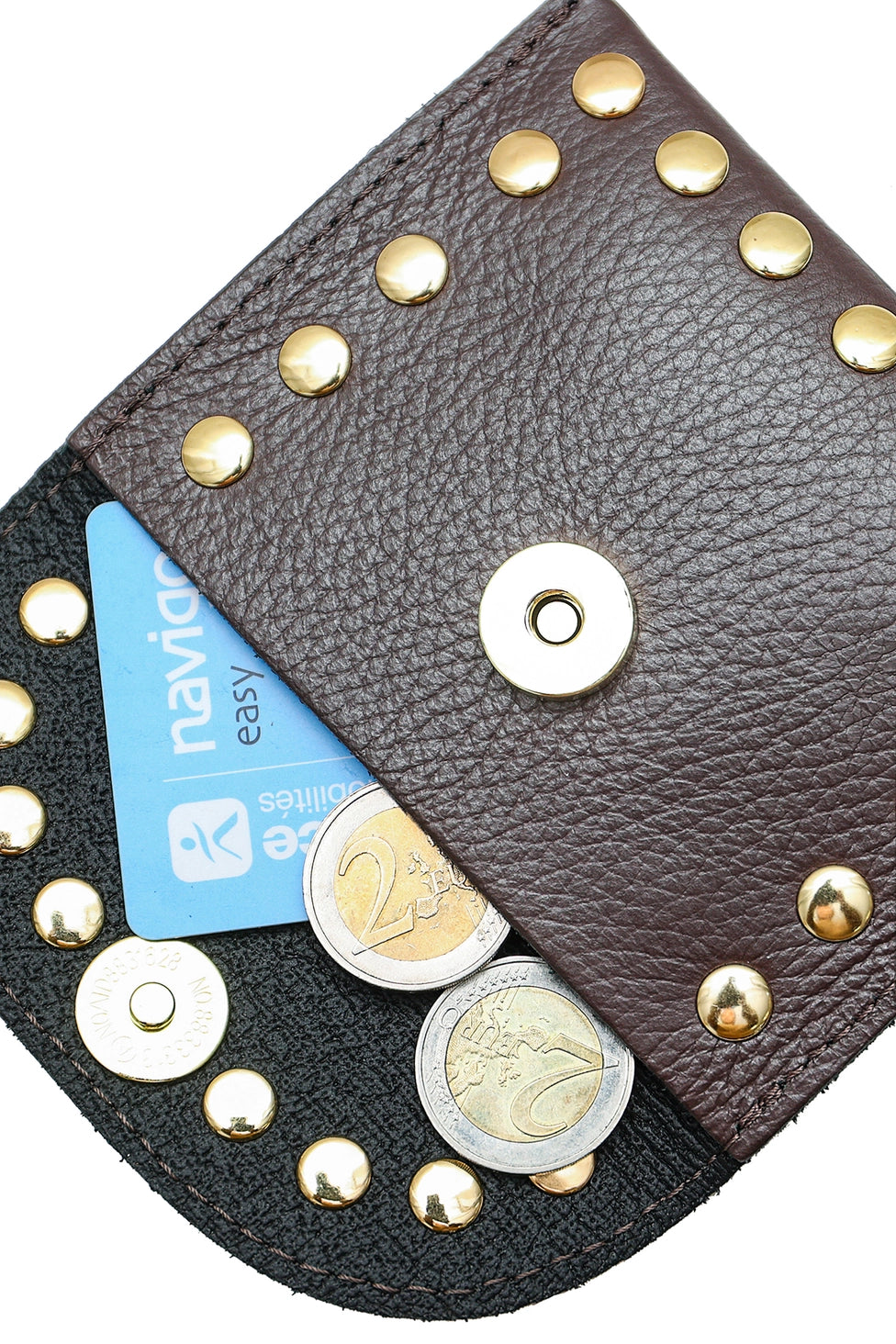 Cherry Paris Leina Leather Purse Chocolate