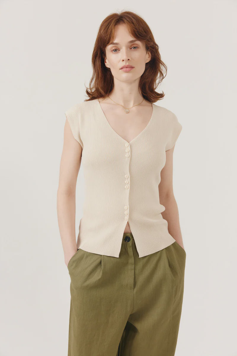 Artlove Clezia Gilet Top Beige - Precious Sparkle