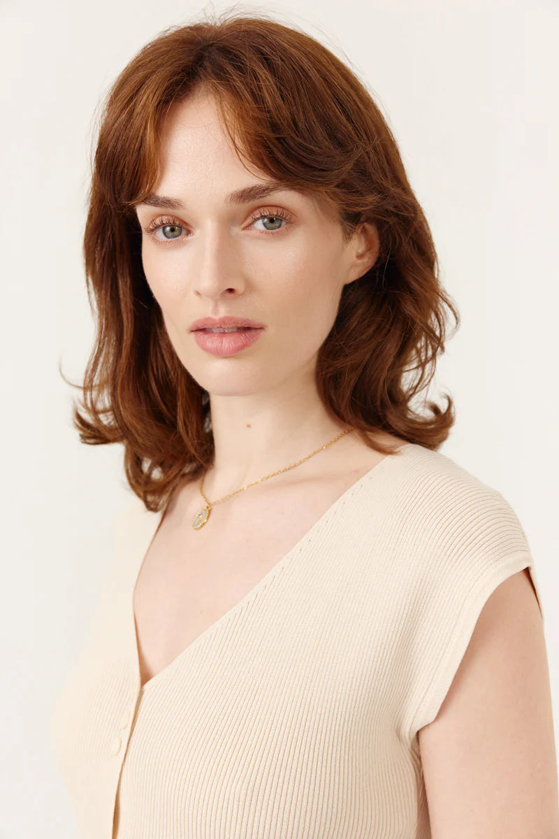 Artlove Clezia Gilet Top Beige - Precious Sparkle