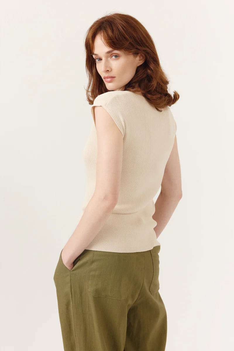 Artlove Clezia Gilet Top Beige - Precious Sparkle