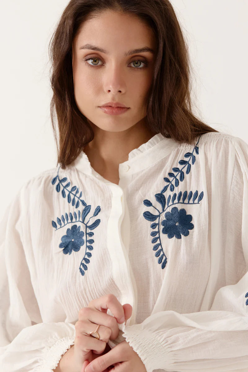Artlove Auralie Embroidered Shirt - Precious Sparkle