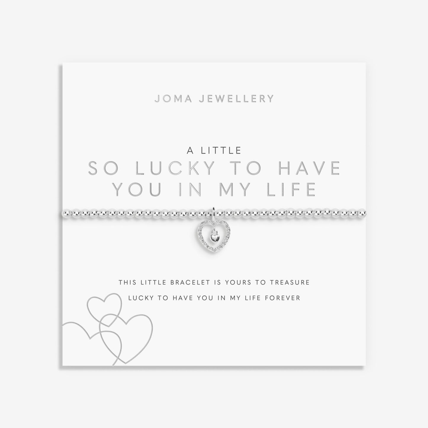 Joma Jewellery A Little 'So Lucky To Have You in My Life' Bracelet - Precious Sparkle