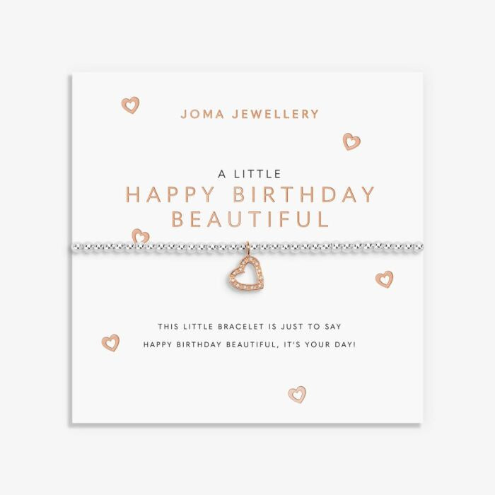 Joma Jewellery A Little 'Happy Birthday Beautiful' Bracelet - Precious Sparkle