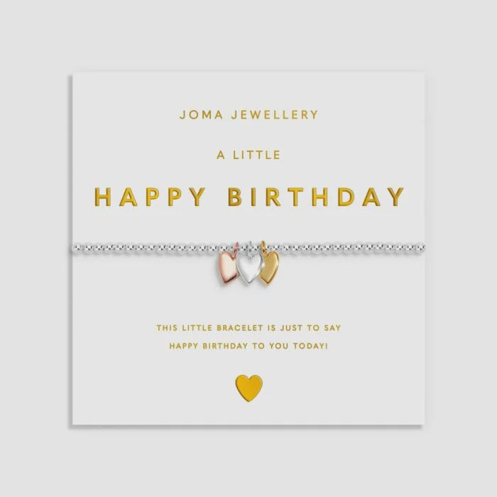 Joma Jewellery A Little Charmed Moments 'Happy Birthday' Bracelet - Precious Sparkle