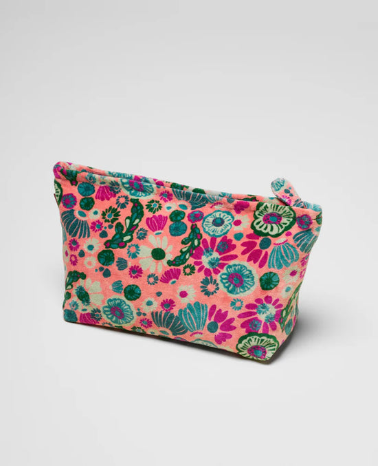 Les Touristes Washbag Velvet Molly Coral - Precious Sparkle