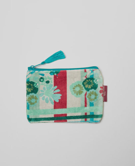 Les Touristes Small Pouch Velvet Dundee Sauge - Precious Sparkle