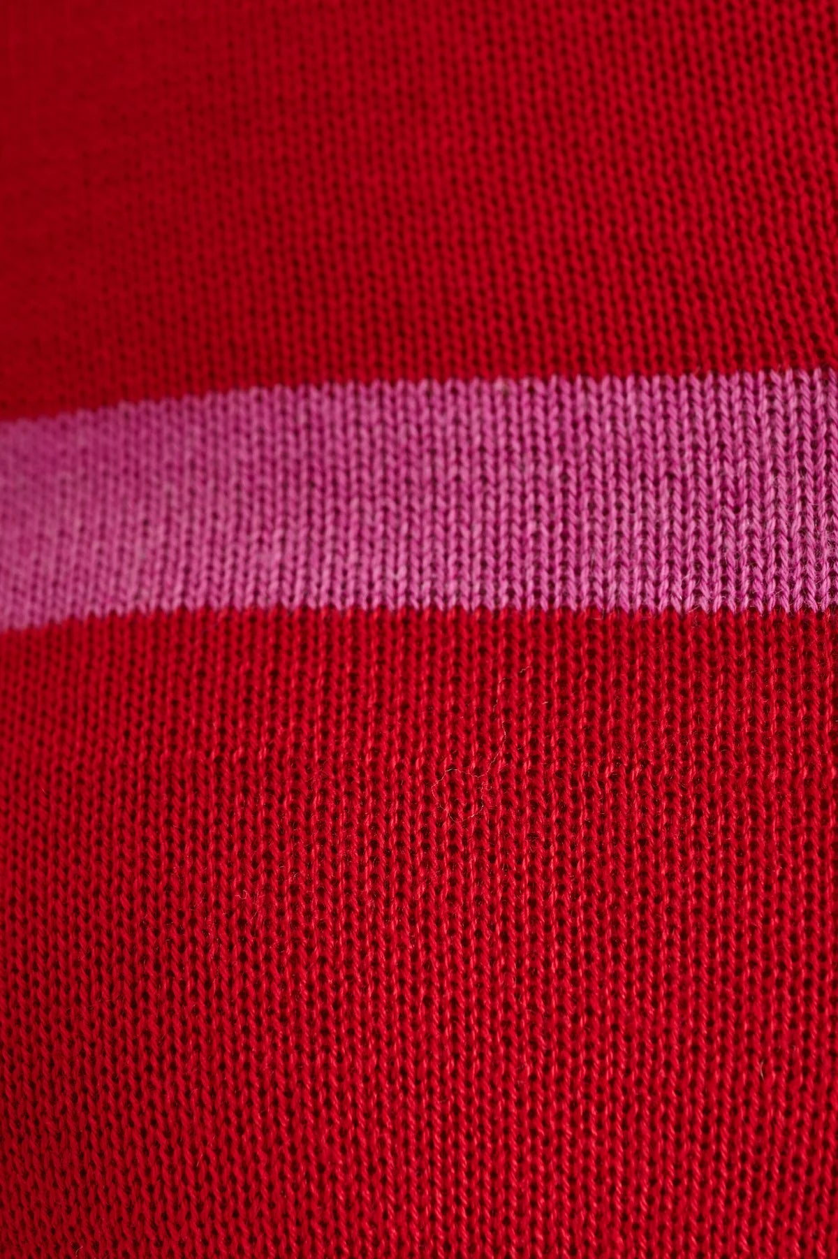 Louche Bly Bow Intarsia Striped Jumper Red - Precious Sparkle
