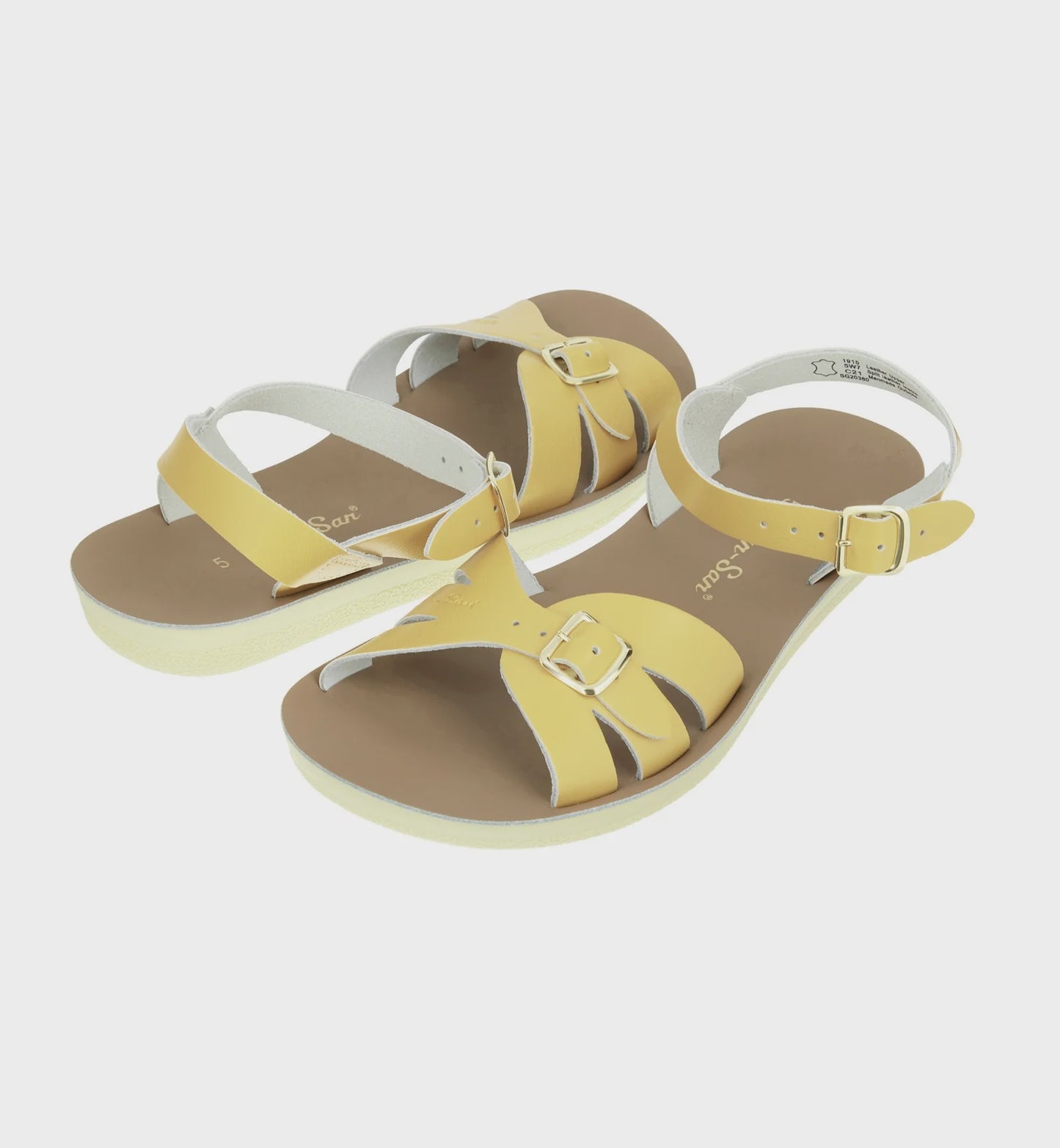 Salt Water Boardwalk Butter Yellow Women's Sandals - Precious Sparkle