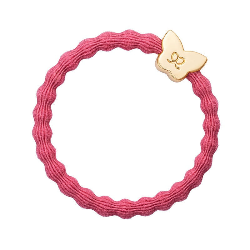 By Eloise Bangle Band | Gold Butterfly | Coral Pink - Precious Sparkle