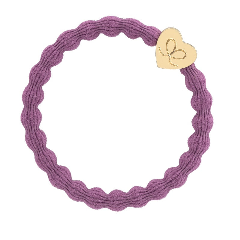 By Eloise Bangle Band Gold Heart Mulberry - Precious Sparkle
