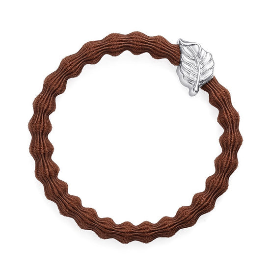 By Eloise Bangle Band | Silver Leaf | Caramel - Precious Sparkle