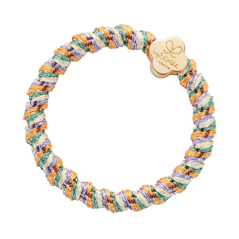 By Eloise Bangle Band Gold Quatrefoil | Woven Desert Bloom - Precious Sparkle