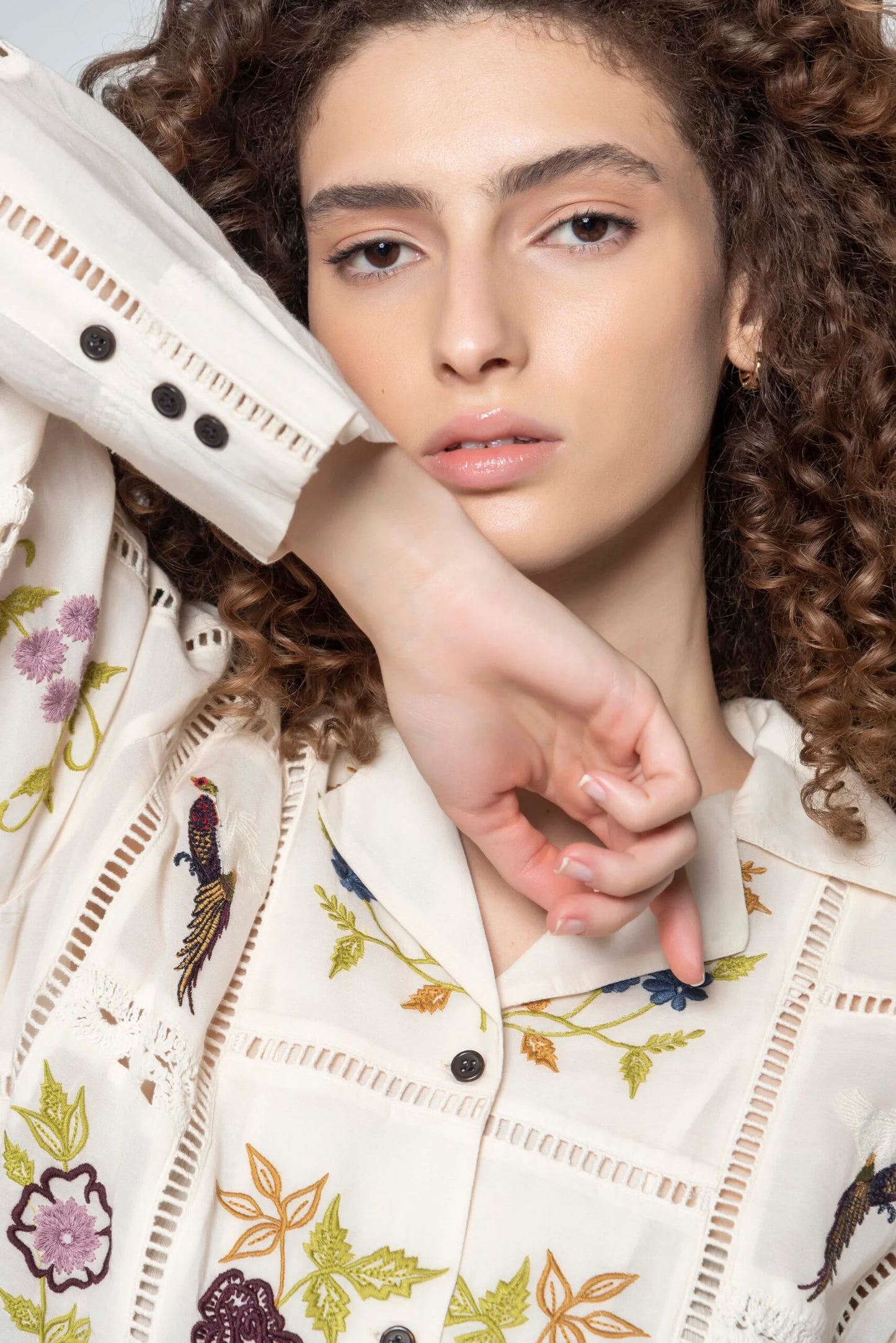 Hartwell Cora Embroidered Blouse - Precious Sparkle