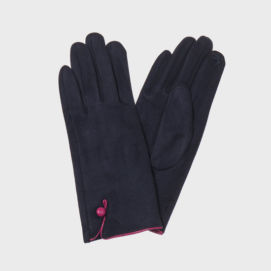 Park Lane Navy/Fuchsia Gloves - Precious Sparkle
