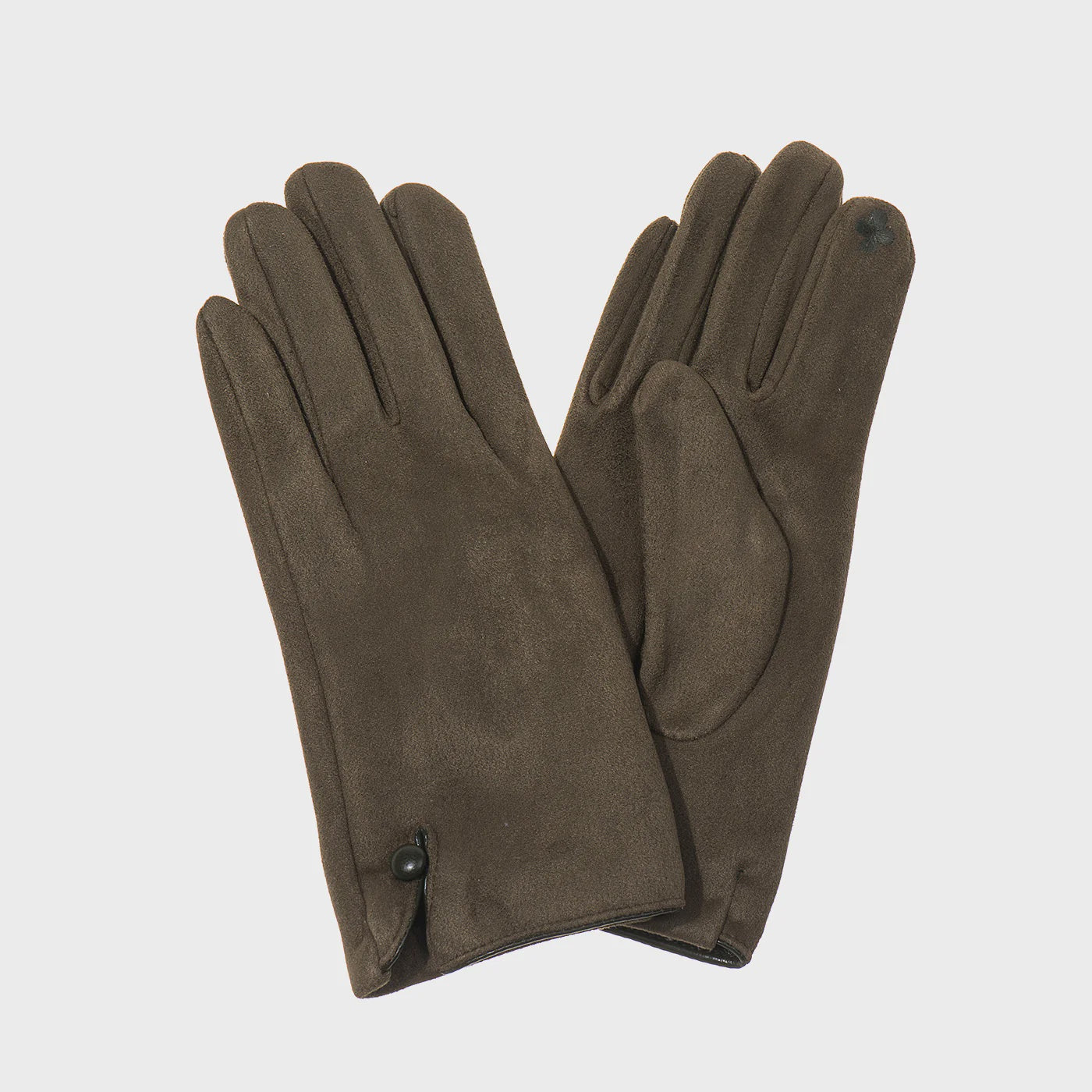 Park Lane Olive Gloves One Button - Precious Sparkle