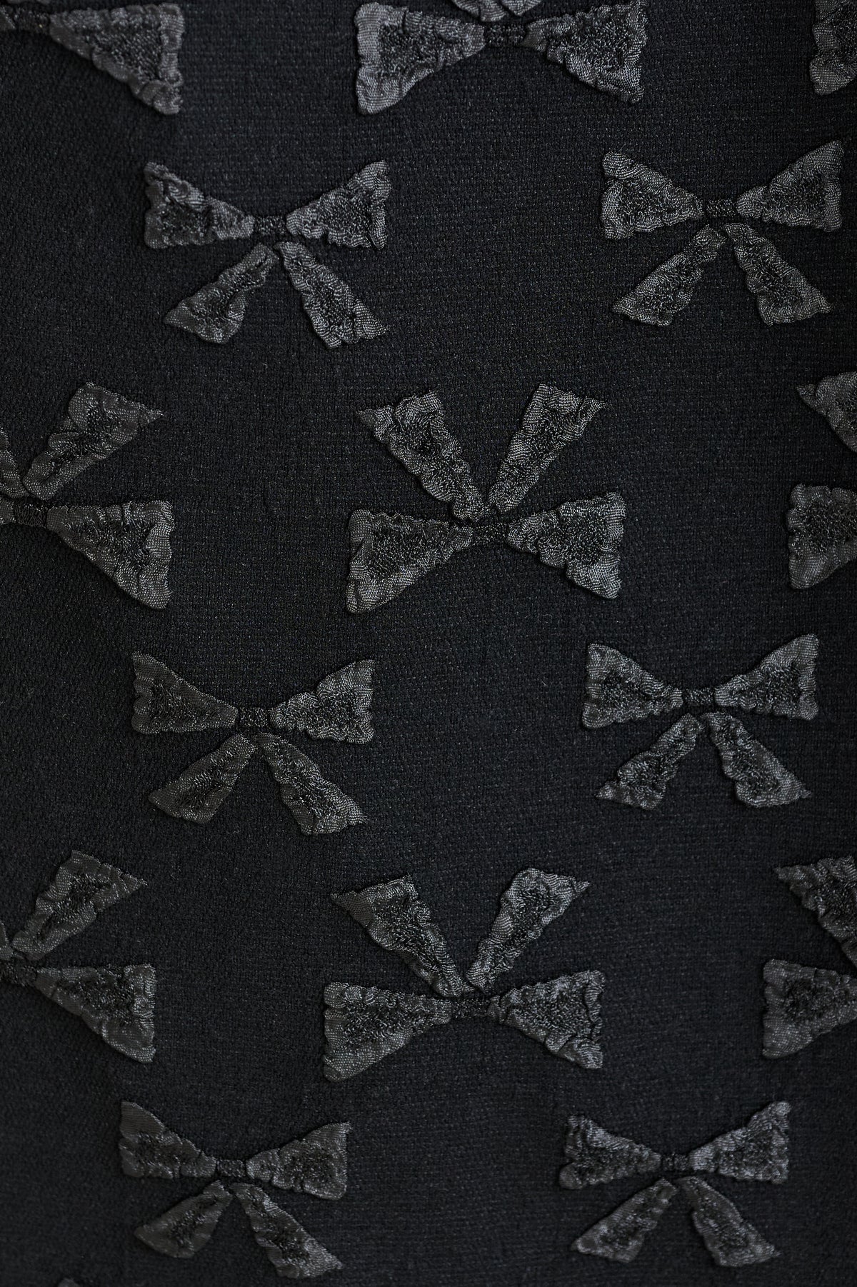 Louche Sutton Black Bow Jacquard Barrel Trousers - Precious Sparkle