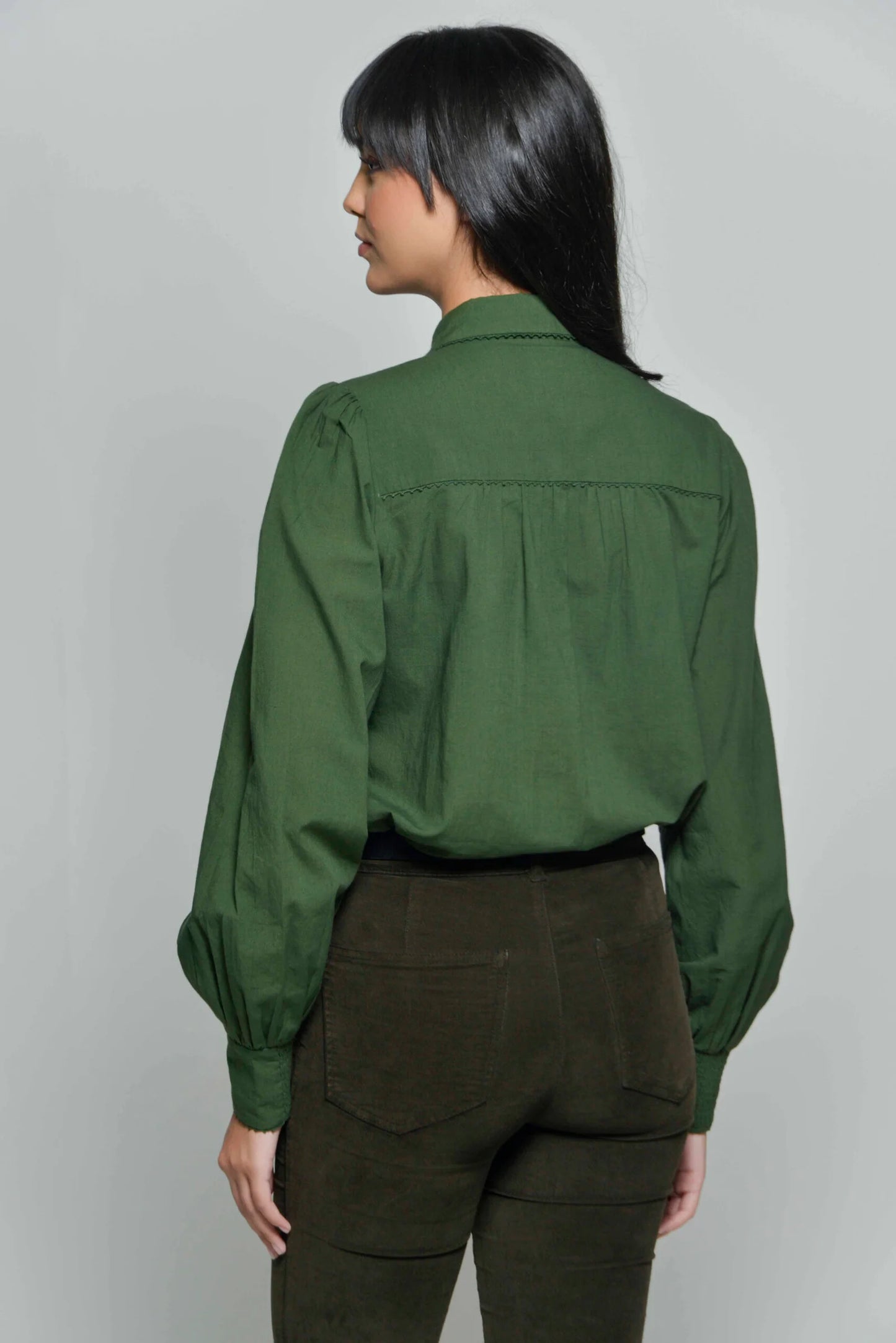 Hartwell Mariella Olive Green Shirt - Precious Sparkle