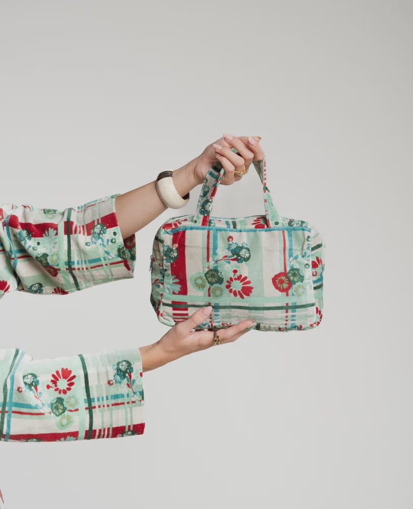 Les Touristes Small Bag Velvet Dundee Sauge - Precious Sparkle