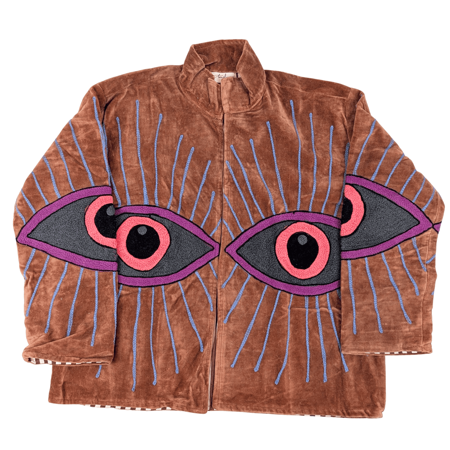 Copper Suzani Embroidered Jacket Evil Eye Good Luck - Precious Sparkle