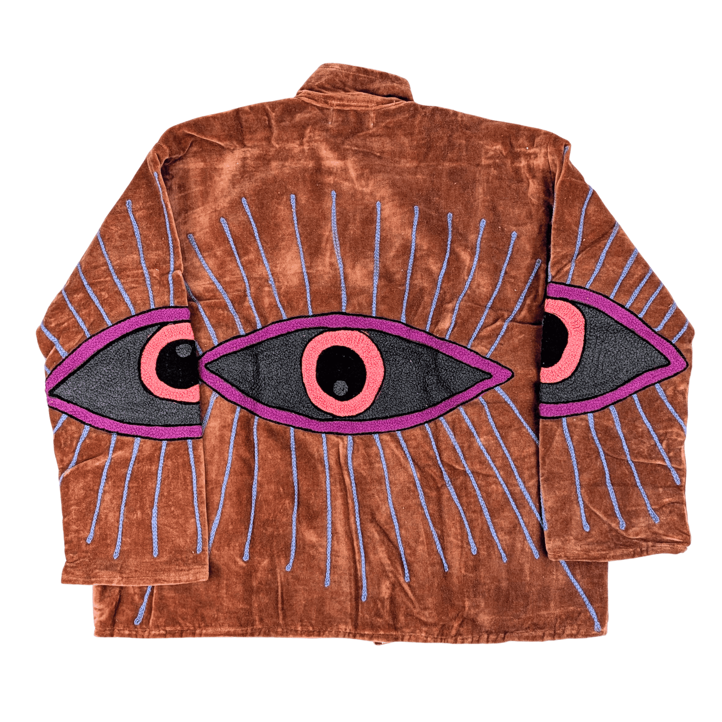 Copper Suzani Embroidered Jacket Evil Eye Good Luck - Precious Sparkle