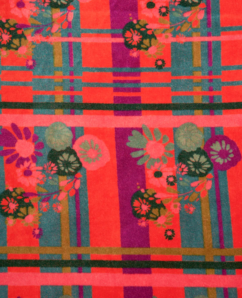 Les Touristes Velvet Kimono Dressing Gown Dundee Orange - Precious Sparkle