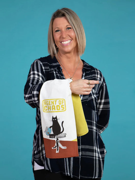 Blue Q Agent of Chaos Dish Towel - Precious Sparkle