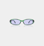 A.Kjaerbede Macy Sunglasses Green Marble Transparent
