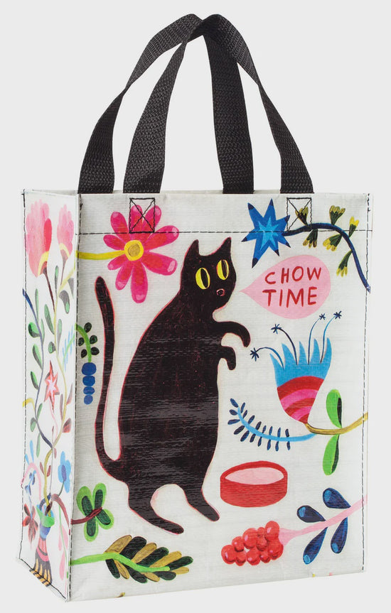 Blue Q Chow Time Cat Handy Tote - Precious Sparkle