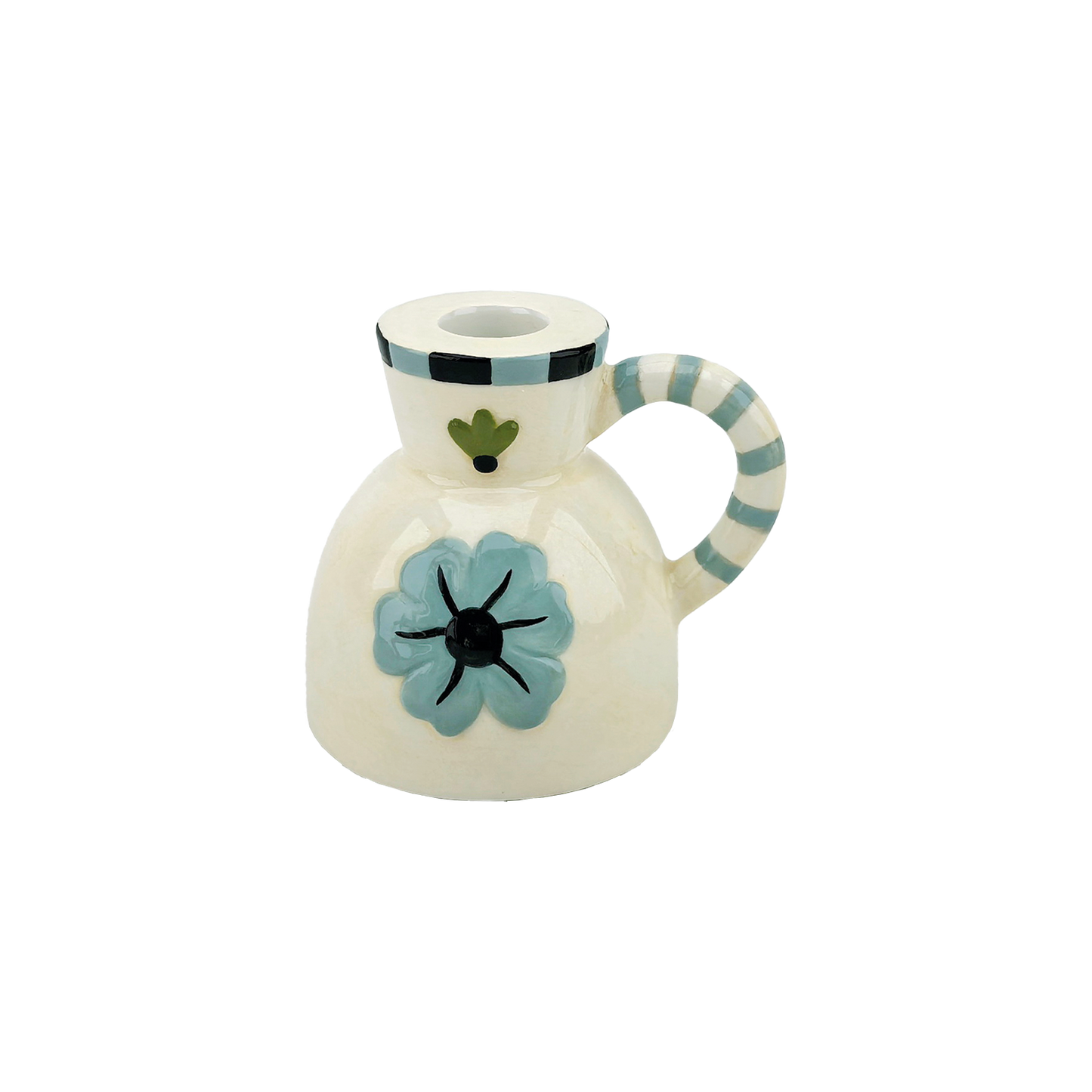 Blue Yoshi candle holder- Pitcher - Precious Sparkle
