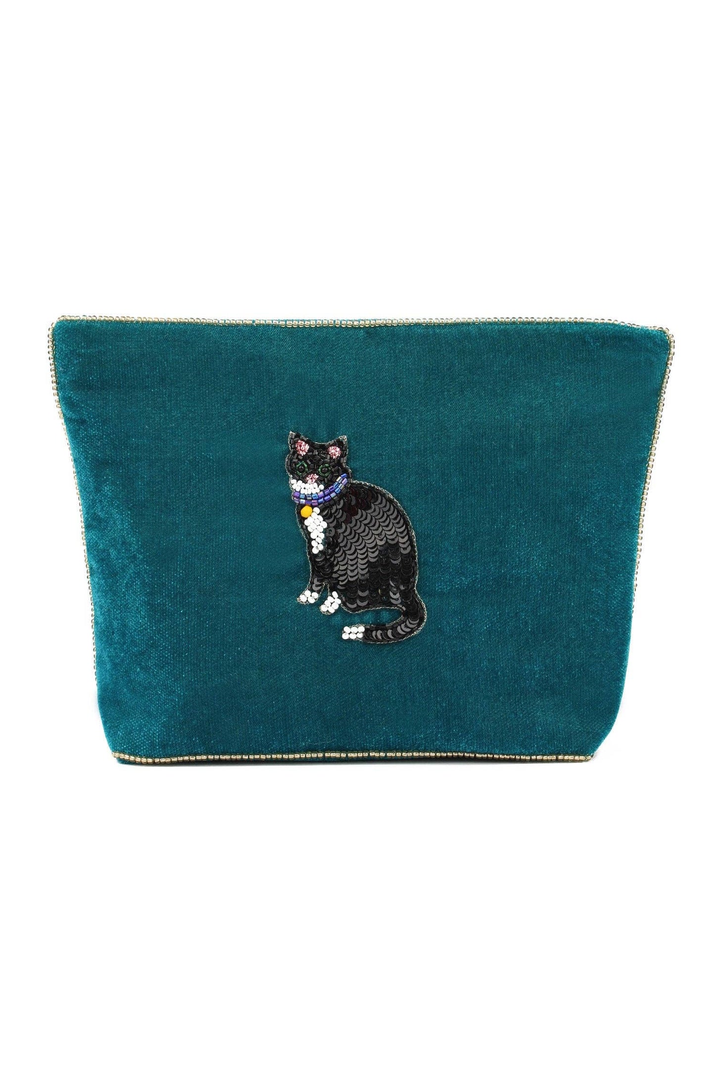 My Doris Black & White Cat Medium Pouch