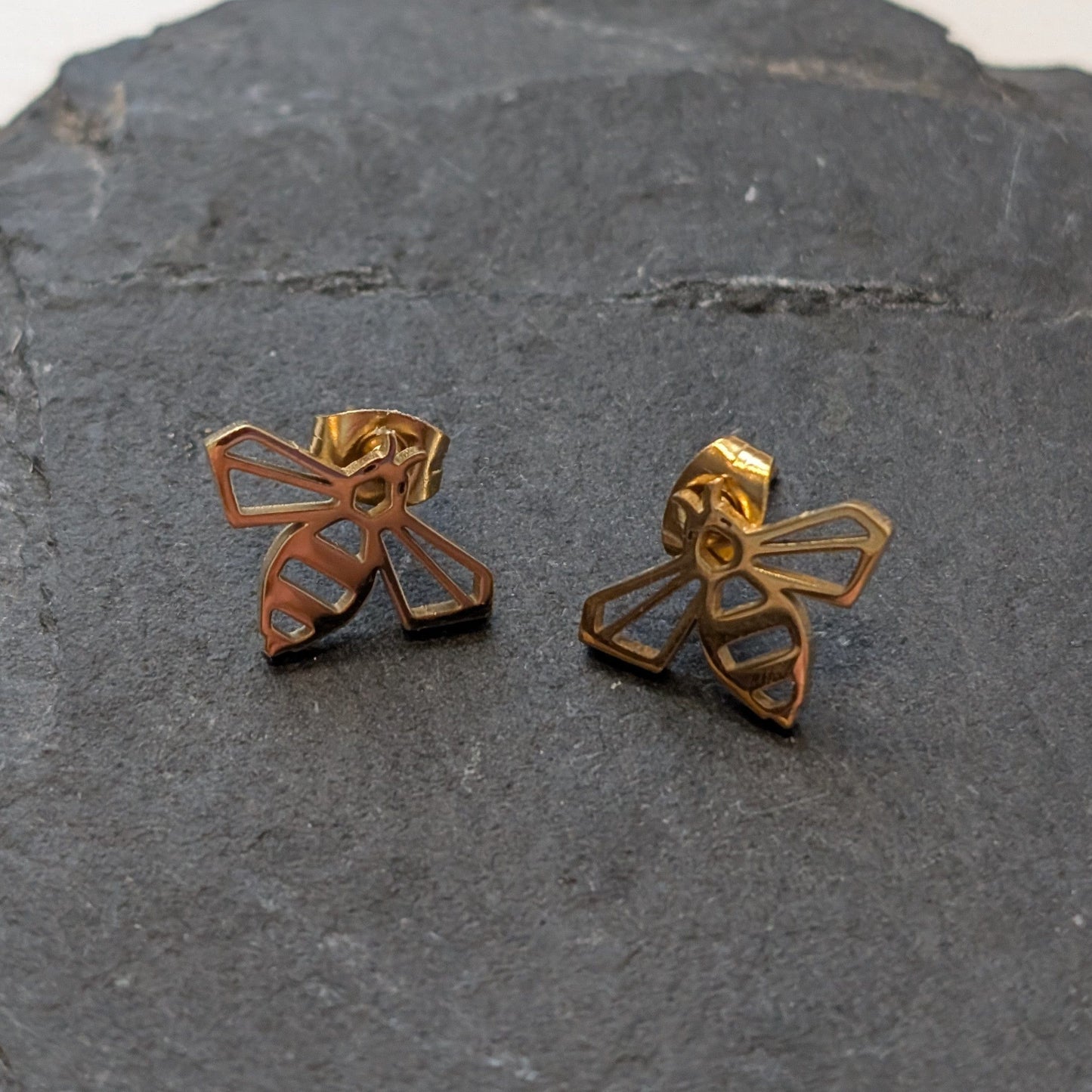 Atelier Piou Piou Jewellery Bumblebee Stud Earrings Gold